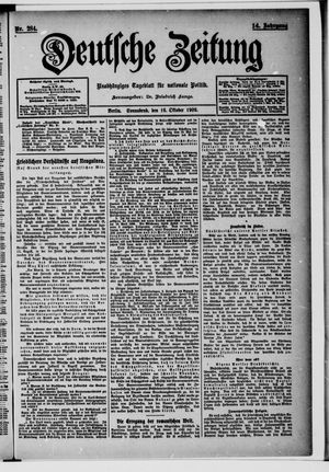 Deutsche Zeitung vom 16.10.1909