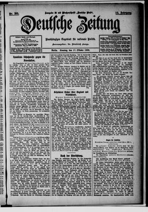 Deutsche Zeitung vom 17.10.1909