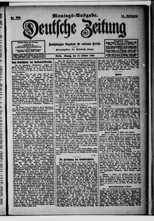 Deutsche Zeitung vom 18.10.1909