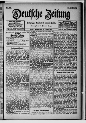 Deutsche Zeitung vom 20.10.1909