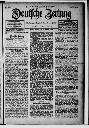 Deutsche Zeitung vom 24.10.1909