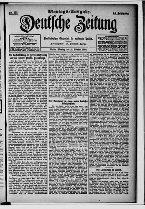 Deutsche Zeitung vom 25.10.1909