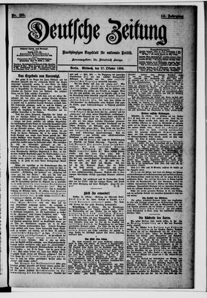 Deutsche Zeitung vom 27.10.1909