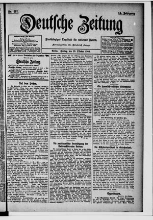 Deutsche Zeitung vom 29.10.1909