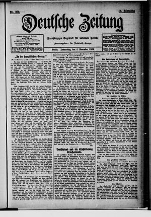 Deutsche Zeitung vom 04.11.1909