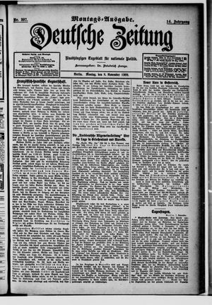 Deutsche Zeitung vom 08.11.1909