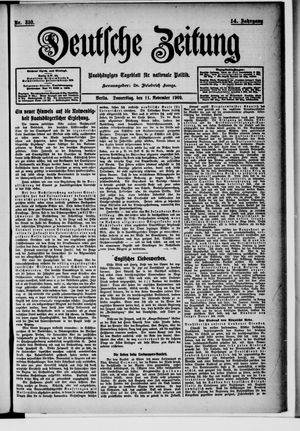 Deutsche Zeitung vom 11.11.1909