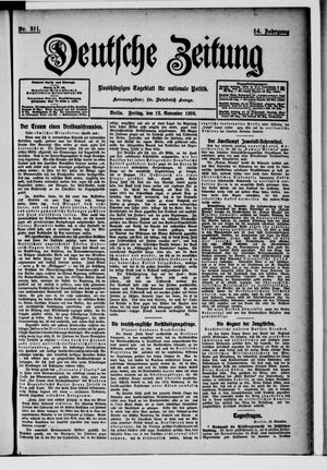Deutsche Zeitung vom 12.11.1909