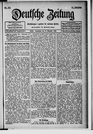 Deutsche Zeitung vom 13.11.1909