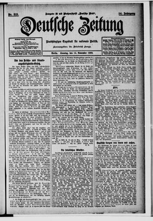 Deutsche Zeitung on Nov 14, 1909