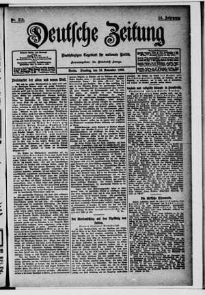 Deutsche Zeitung vom 16.11.1909