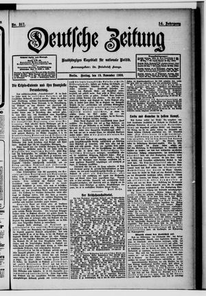 Deutsche Zeitung vom 19.11.1909