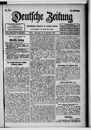 Deutsche Zeitung vom 20.11.1909