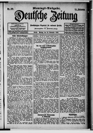 Deutsche Zeitung vom 22.11.1909