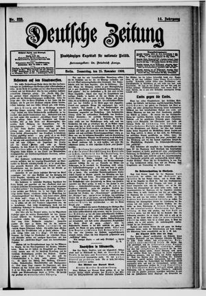 Deutsche Zeitung vom 25.11.1909