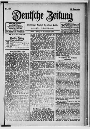 Deutsche Zeitung vom 26.11.1909