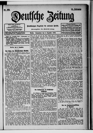 Deutsche Zeitung vom 04.12.1909