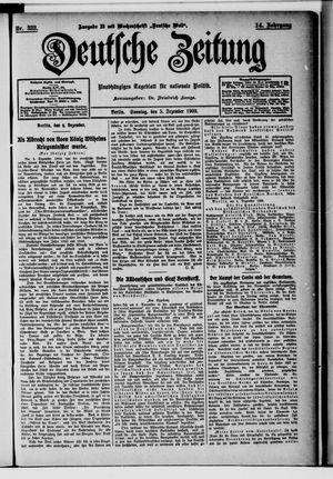 Deutsche Zeitung vom 05.12.1909