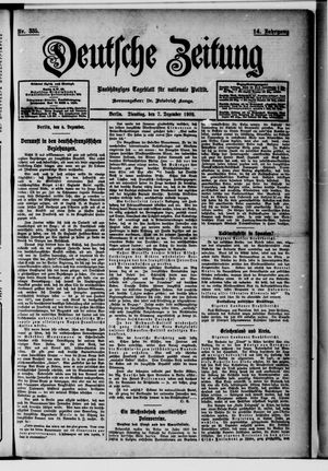 Deutsche Zeitung vom 07.12.1909