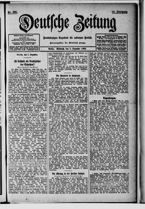 Deutsche Zeitung vom 08.12.1909