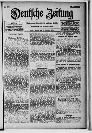 Deutsche Zeitung vom 10.12.1909