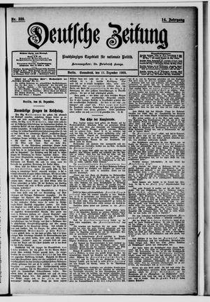 Deutsche Zeitung vom 11.12.1909