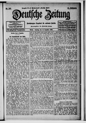Deutsche Zeitung vom 12.12.1909