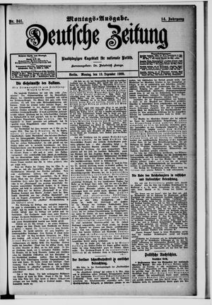 Deutsche Zeitung vom 13.12.1909