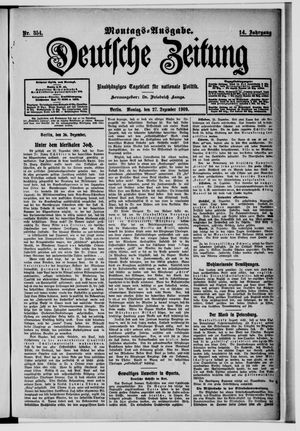 Deutsche Zeitung vom 27.12.1909