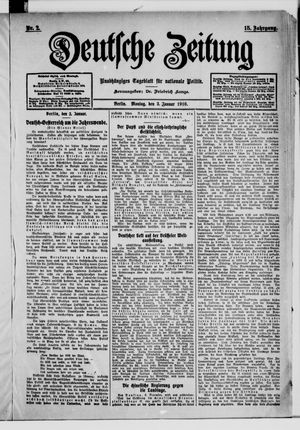 Deutsche Zeitung on Jan 3, 1910