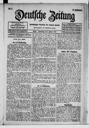Deutsche Zeitung on Jan 6, 1910