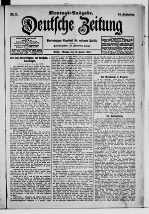 Deutsche Zeitung vom 10.01.1910
