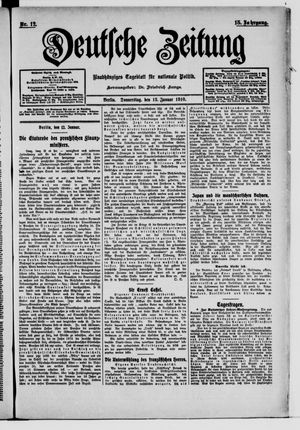 Deutsche Zeitung on Jan 13, 1910