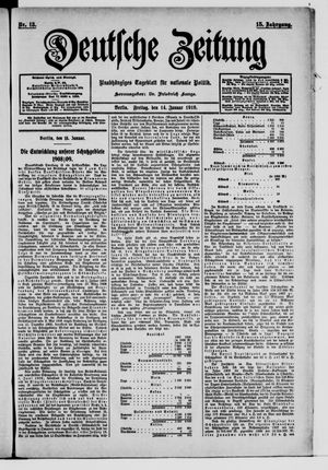 Deutsche Zeitung vom 14.01.1910