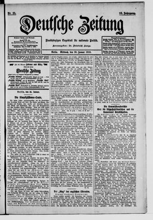 Deutsche Zeitung vom 26.01.1910