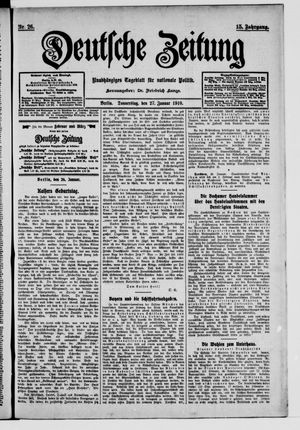 Deutsche Zeitung vom 27.01.1910