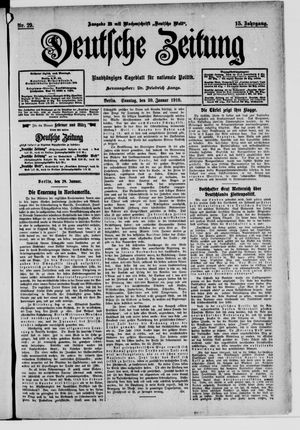 Deutsche Zeitung on Jan 30, 1910
