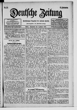 Deutsche Zeitung vom 05.02.1910
