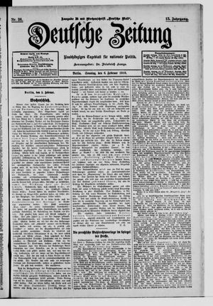 Deutsche Zeitung on Feb 6, 1910