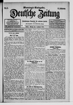 Deutsche Zeitung vom 07.02.1910