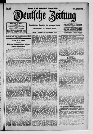 Deutsche Zeitung vom 13.02.1910