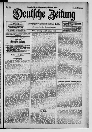 Deutsche Zeitung vom 20.02.1910