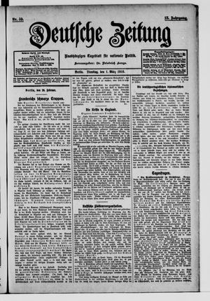 Deutsche Zeitung vom 01.03.1910