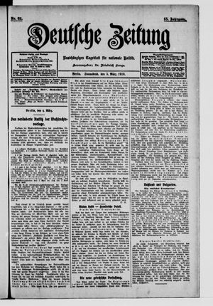 Deutsche Zeitung vom 05.03.1910