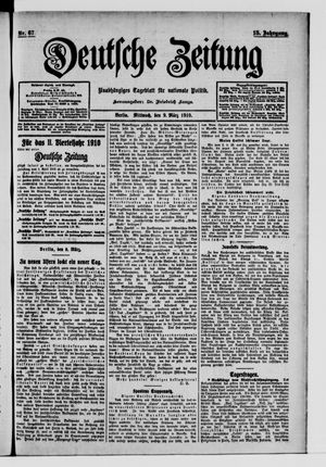 Deutsche Zeitung on Mar 9, 1910