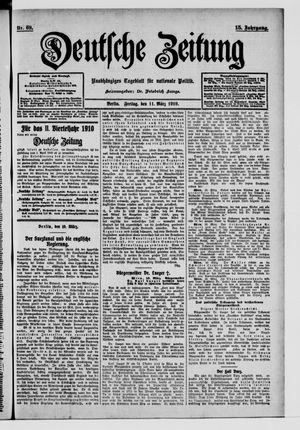 Deutsche Zeitung vom 11.03.1910