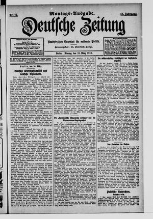 Deutsche Zeitung vom 21.03.1910