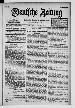Deutsche Zeitung vom 25.03.1910