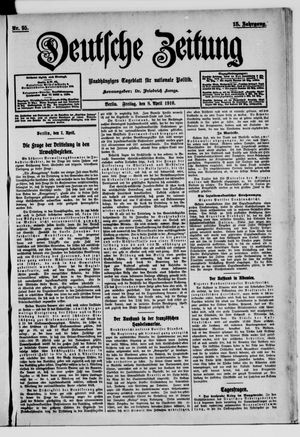Deutsche Zeitung vom 08.04.1910