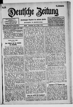 Deutsche Zeitung vom 09.04.1910